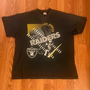 Vintage 1990s Los Angeles Raiders Football T-Shirt XL